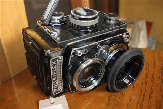 Rolleiflex Syncho- Compur shutter camera